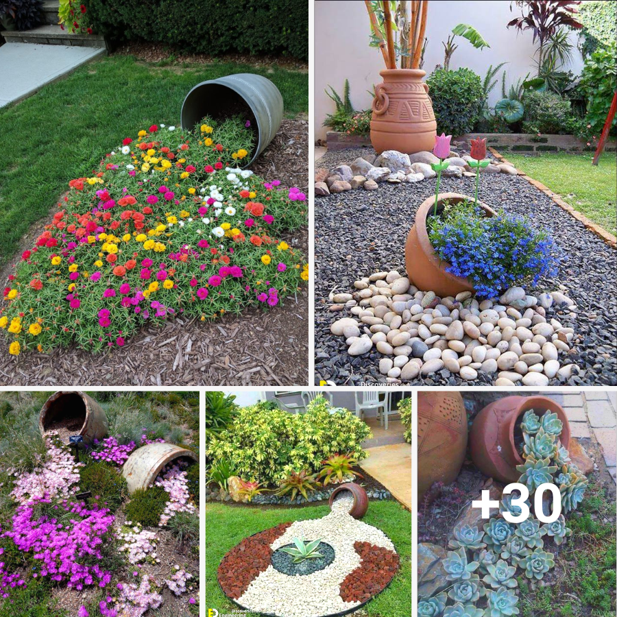 30 Wonderful DIY Spilling Flower Pot Will Spill Joy Into Your Garden ...